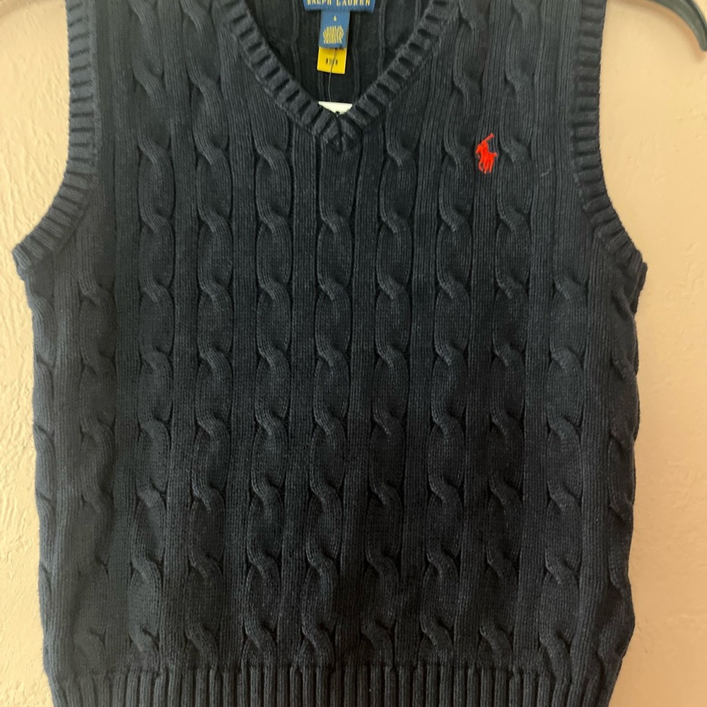 Polo by Ralph Lauren kids navy blue Sweater